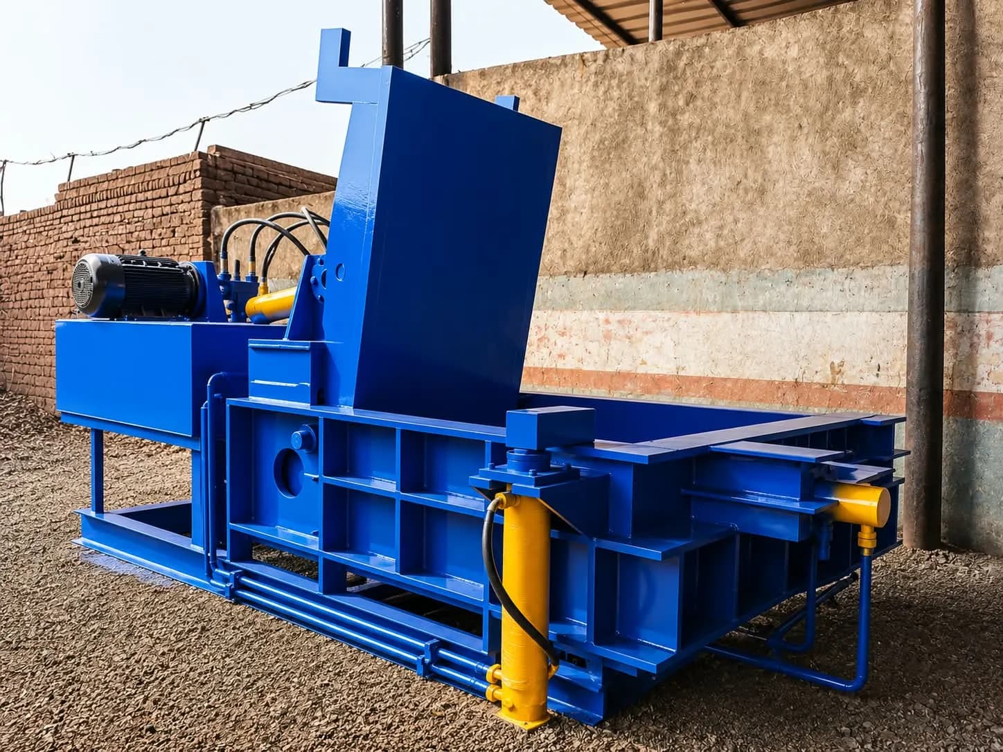Double Action Baling Press Machine - Side View